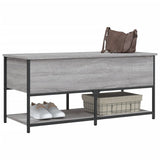 Storage Bench Grey Sonoma 100x42.5x47 cm Engineered Wood