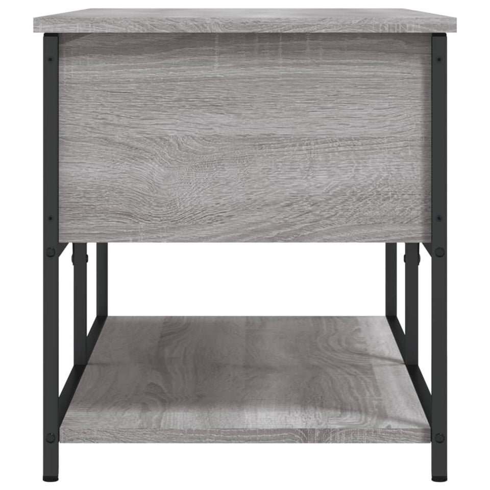 Storage Bench Grey Sonoma 100x42.5x47 cm Engineered Wood