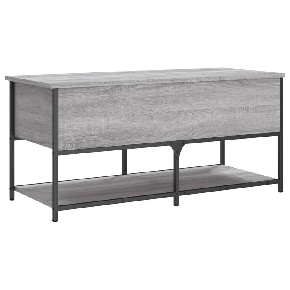 Storage Bench Grey Sonoma 100x42.5x47 cm Engineered Wood