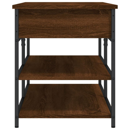 Shoe Bench Brown Oak 100x42.5x50 cm Engineered Wood