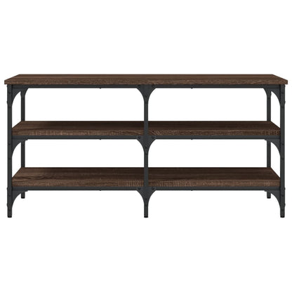 Shoe Bench Brown Oak 100x38.5x49 cm Engineered Wood