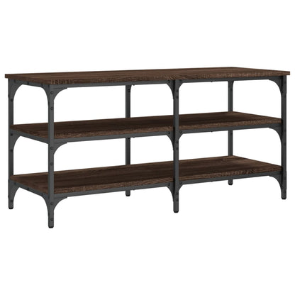 Shoe Bench Brown Oak 100x38.5x49 cm Engineered Wood