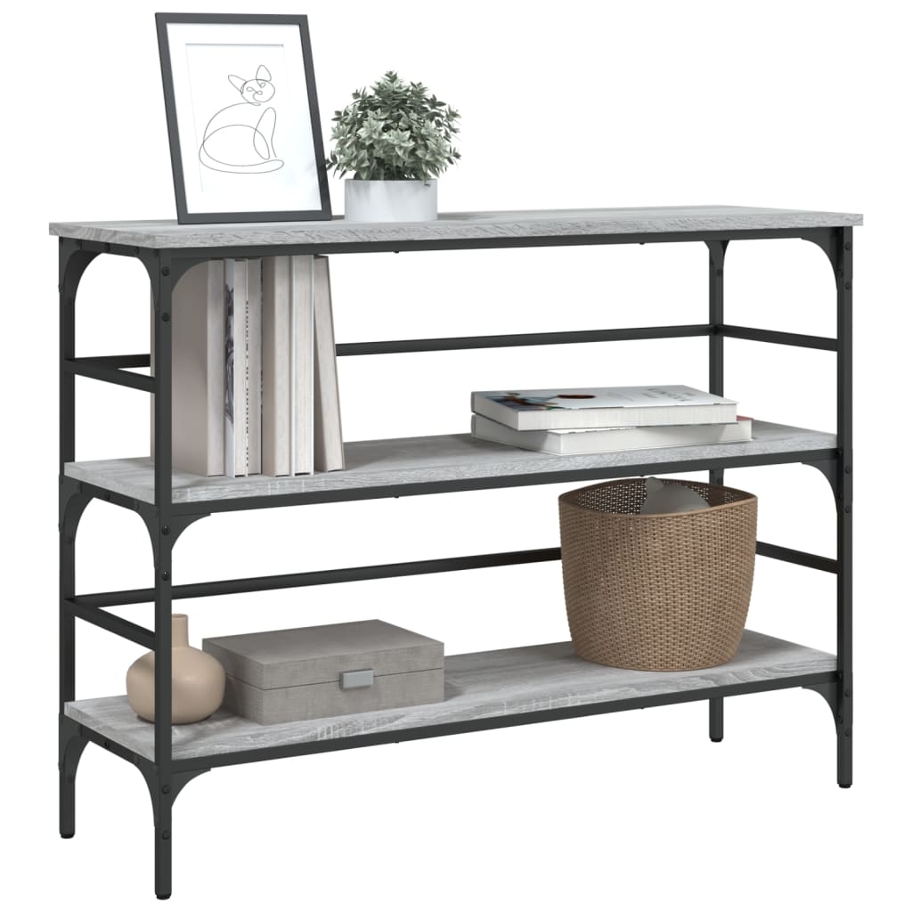 Console Table Grey Sonoma 100x32x75 cm Engineered Wood