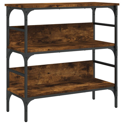 Console Table Smoked Oak 75x32x75 cm Engineered Wood