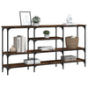 Console Table Smoked Oak 160x29x80 cm Engineered Wood