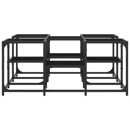 Coffee Table Black 91x91x40 cm Engineered Wood