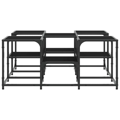 Coffee Table Black 91x91x40 cm Engineered Wood