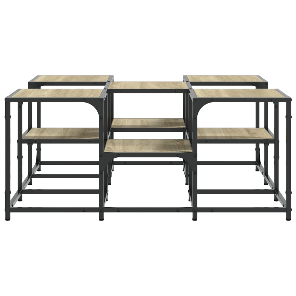 Coffee Table Sonoma Oak 91x91x40 cm Engineered Wood