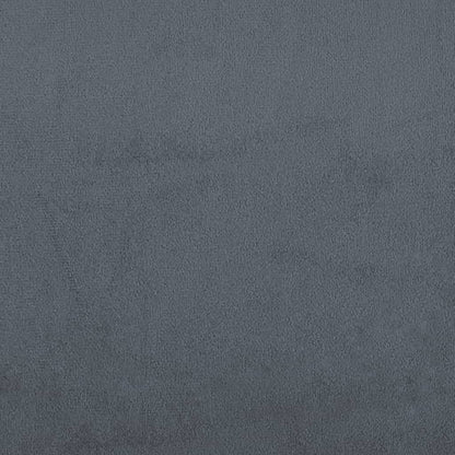 Bed Frame "Dover" Dark Gray 59.8"x79.9" Velvet