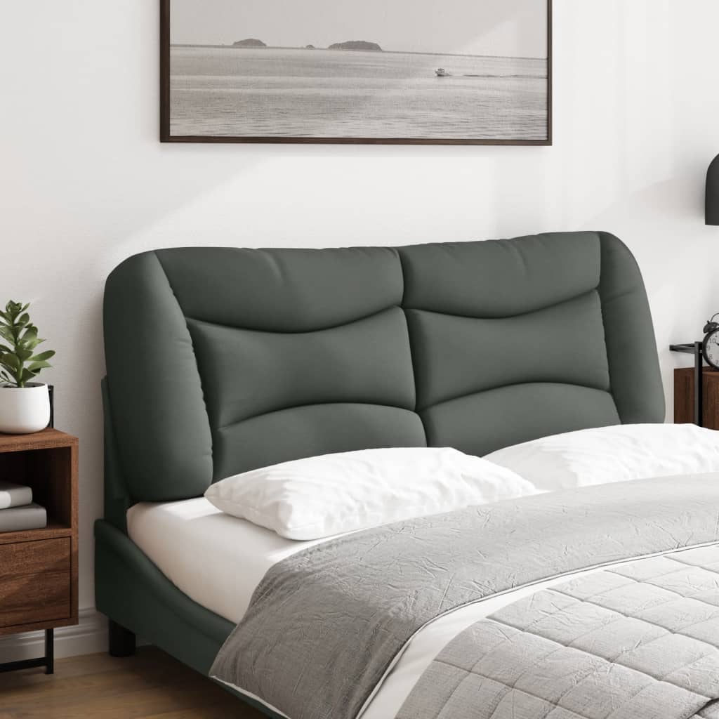 Headboard Cushion "Hvar" Dark Gray 53.9" Fabric