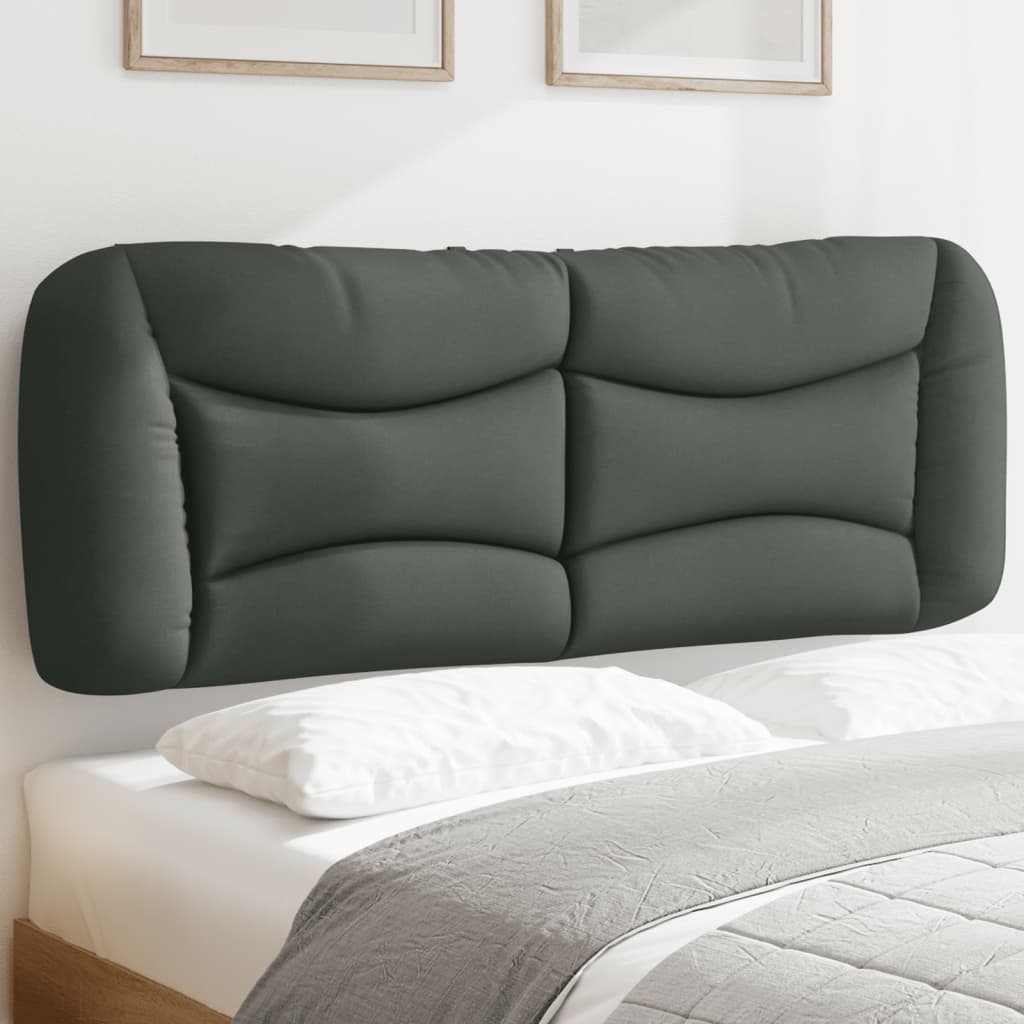 Headboard Cushion "Hvar" Dark Gray 53.9" Fabric