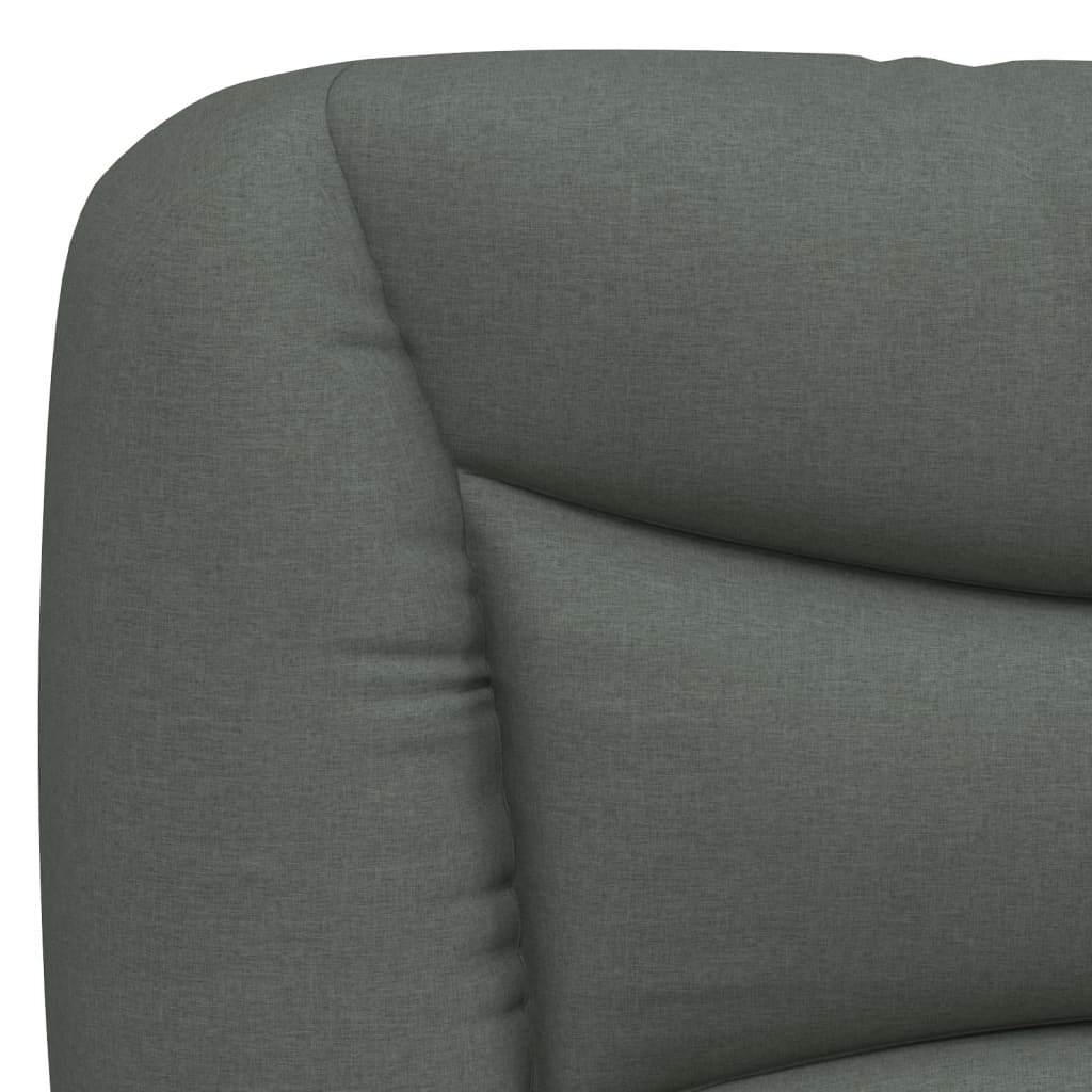 Headboard Cushion "Hvar" Dark Gray 39.4" Fabric