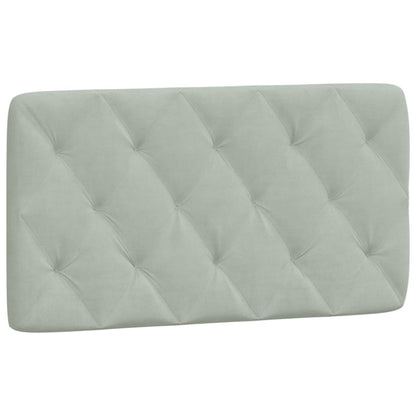 Headboard Cushion Light Gray 39.4" Velvet