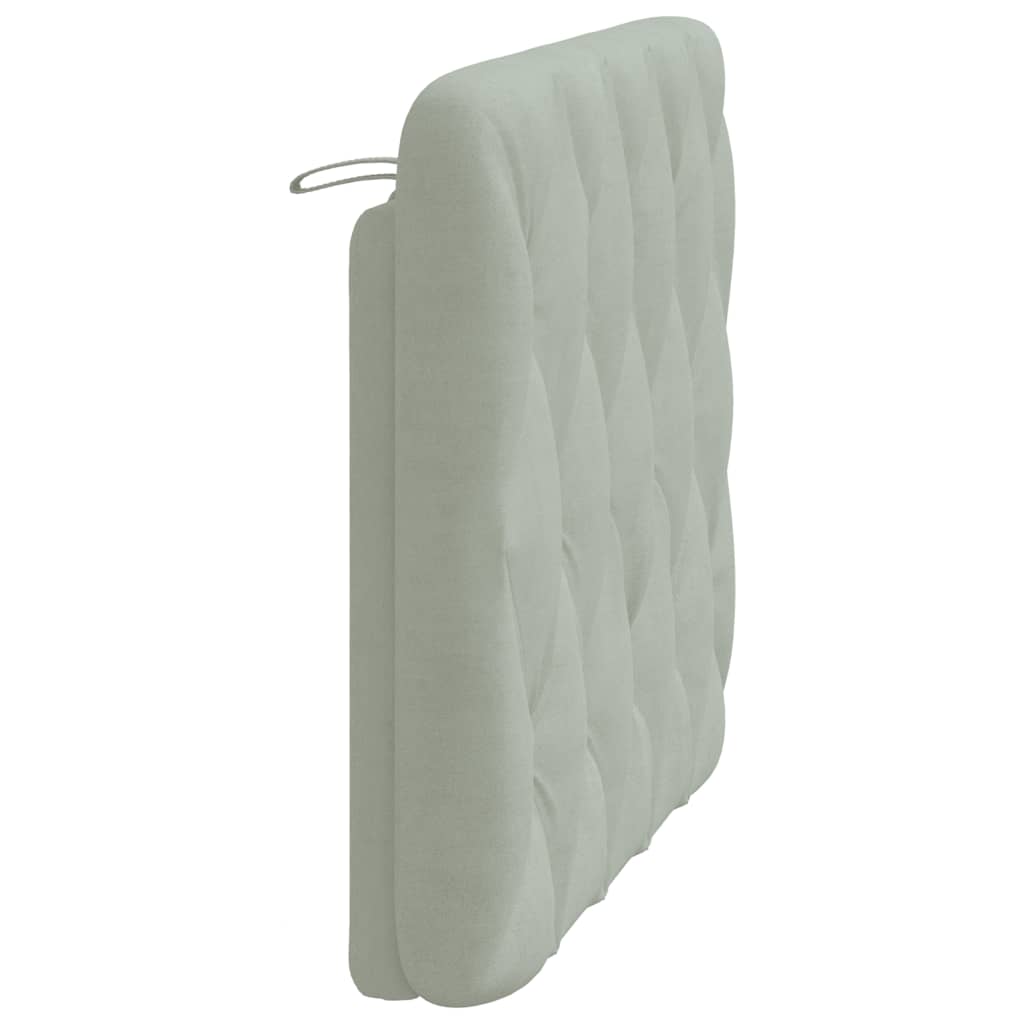 Headboard Cushion Light Gray 39.4" Velvet
