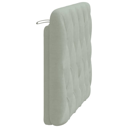 Headboard Cushion Light Gray 39.4" Velvet