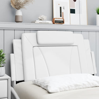 Headboard Cushion "Viana" White 39.4" Faux Leather