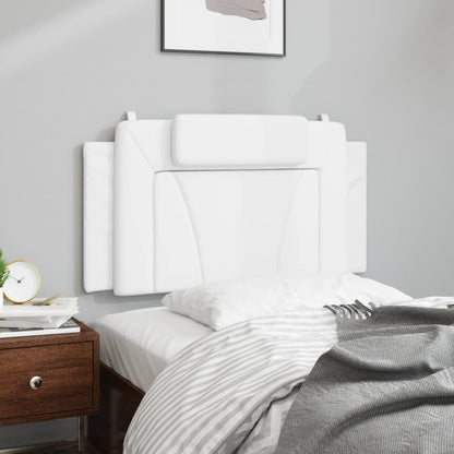 Headboard Cushion "Viana" White 39.4" Faux Leather