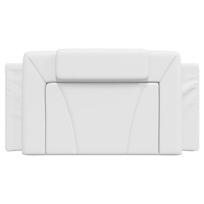 Headboard Cushion "Viana" White 39.4" Faux Leather