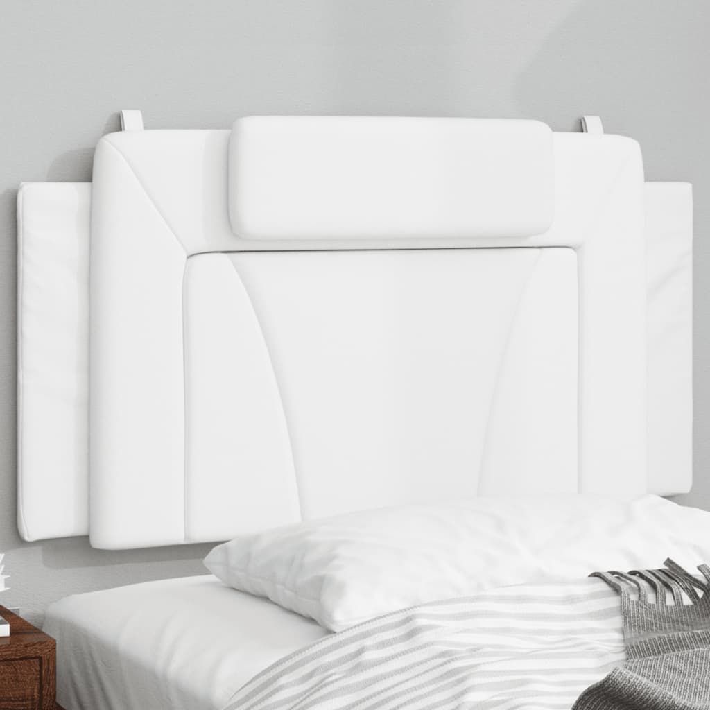 Headboard Cushion "Viana" White 39.4" Faux Leather