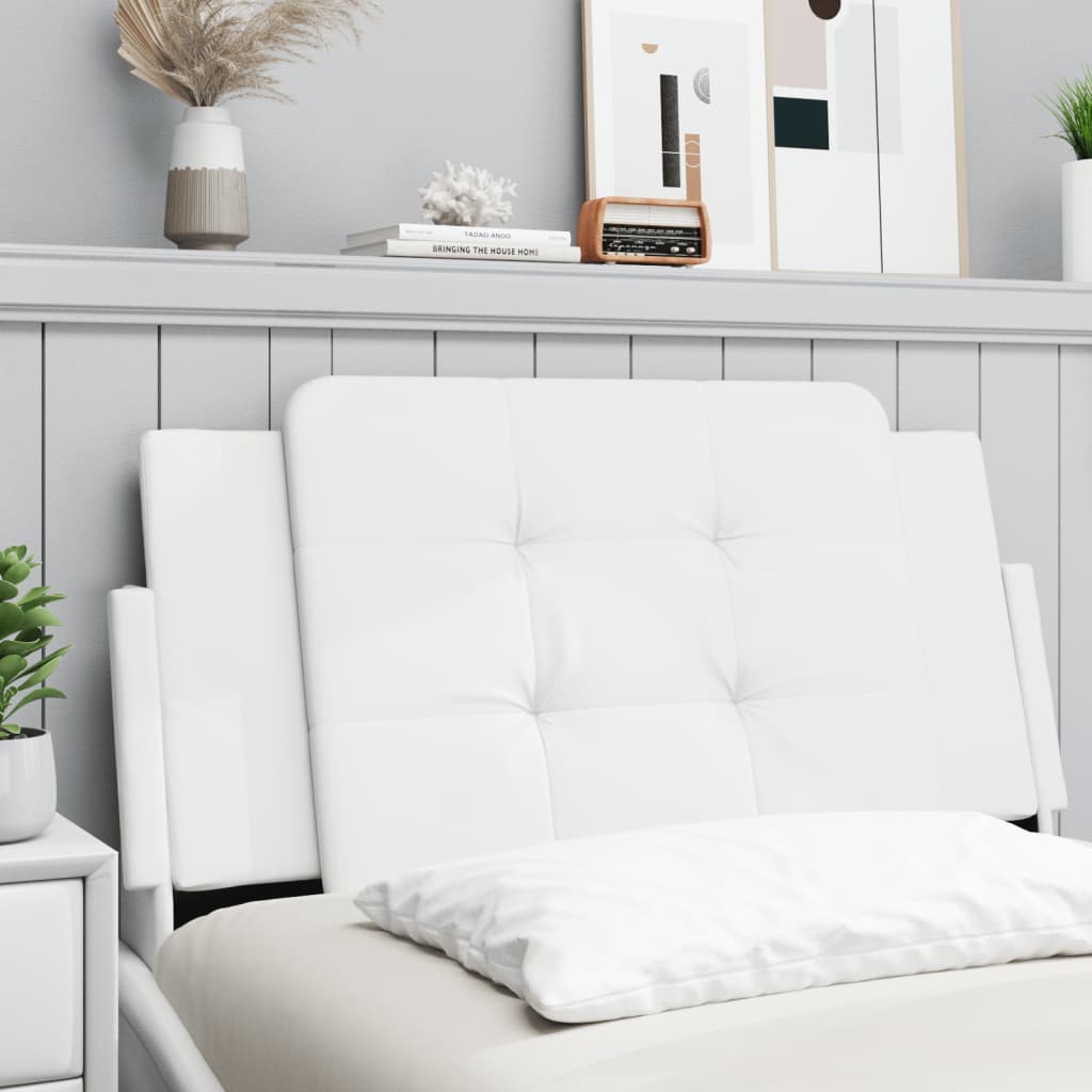 Headboard Cushion "Zadar" White 39.4" Faux Leather