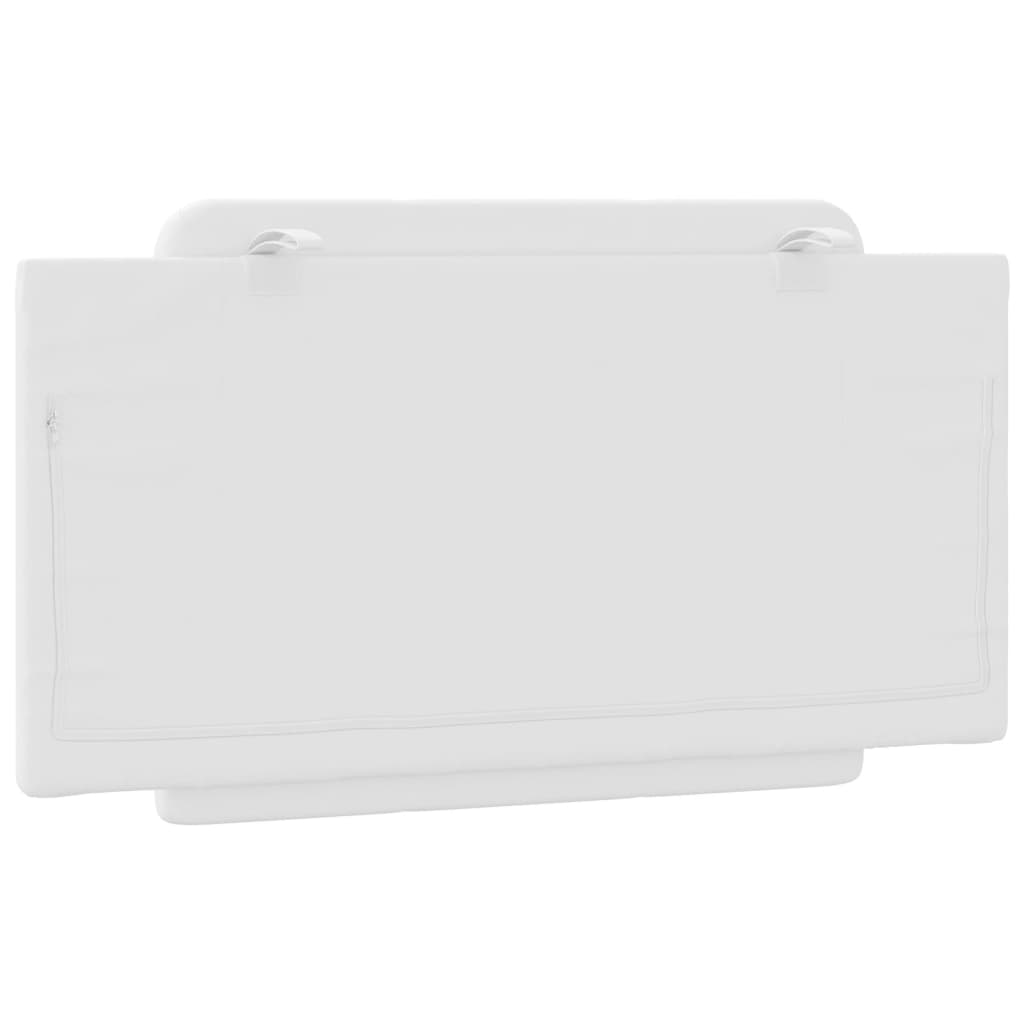 Headboard Cushion "Zadar" White 39.4" Faux Leather