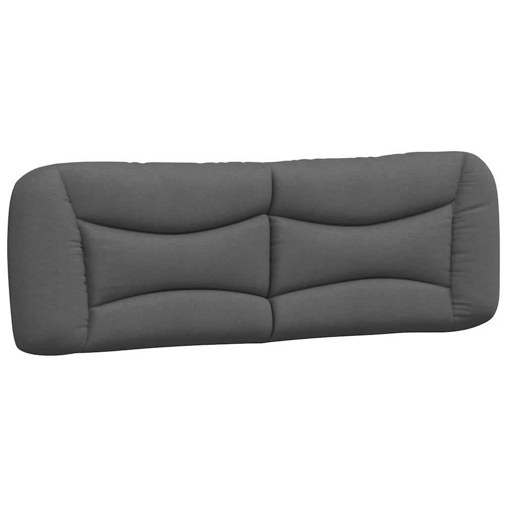 Bed Frame without Mattress "Hvar" Dark Gray 59.8"x79.9" Fabric
