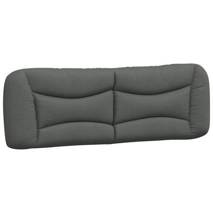 Bed Frame without Mattress "Hvar" Dark Gray 59.8"x79.9" Fabric