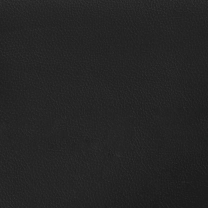 Bed Frame without Mattress "Hvar" Black and White 90x190 cm Faux Leather
