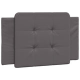 Bed Frame with Headboard Grey 90x190 cm Single Faux Leather