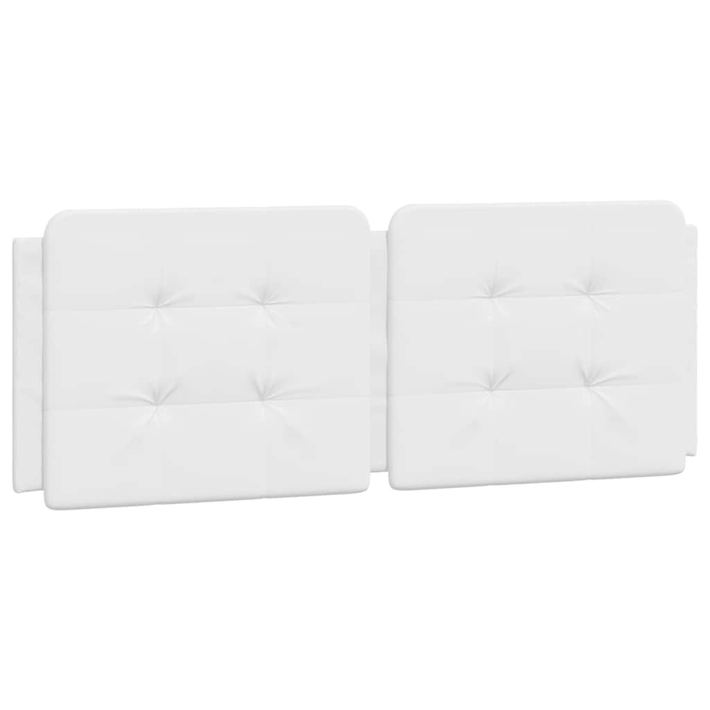 Bed Frame without Mattress "Zadar" White 53.9"x74.8" Faux Leather