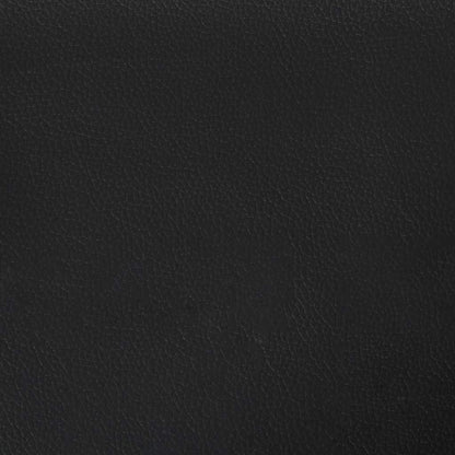 Bed Frame without Mattress "Zadar" Black and White 59.8"x79.9" Faux Leather