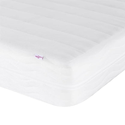 Bed with Mattress "Dover" Light Grey Single Fabric