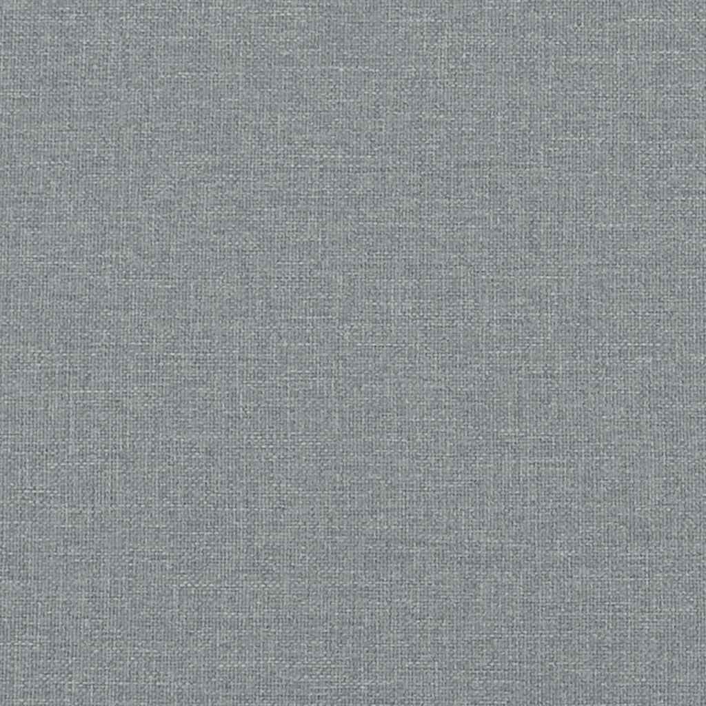 Bed with Mattress "Dover" Light Grey Single Fabric