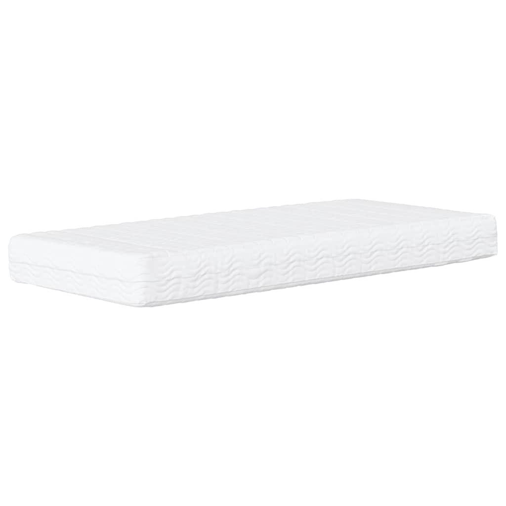 Bed with Mattress "Dover" Black Single Faux Leather