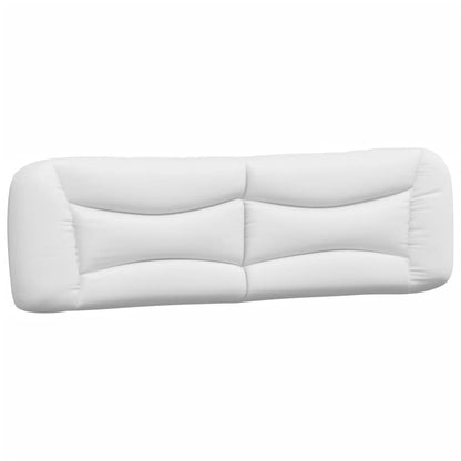 Bed Frame with LED without Mattress "Hvar" White 76"x79.9