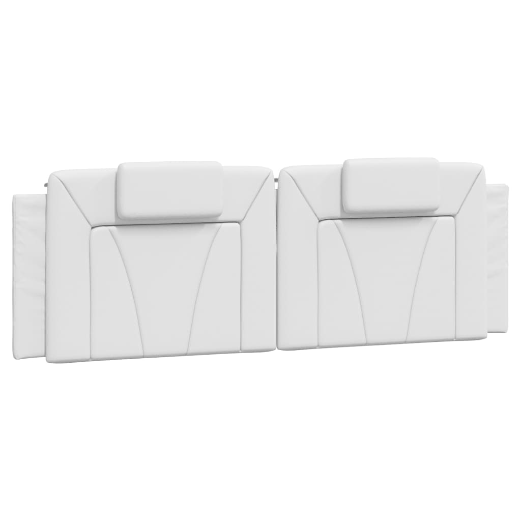 Bed Frame "Viana" with LED without Mattress White 59.8"x79.9