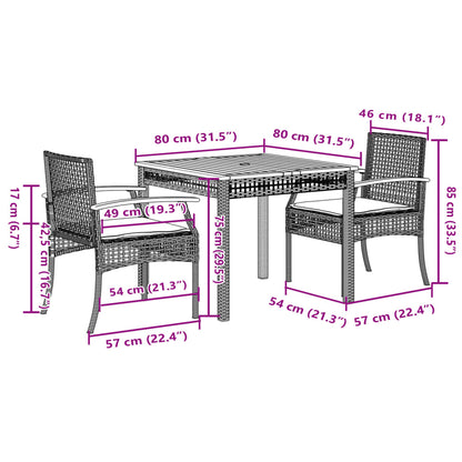 Garden Dining Set | Grey