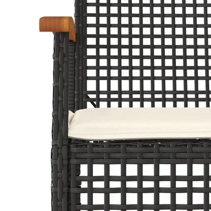 Garden Dining Set | Black and Cream White