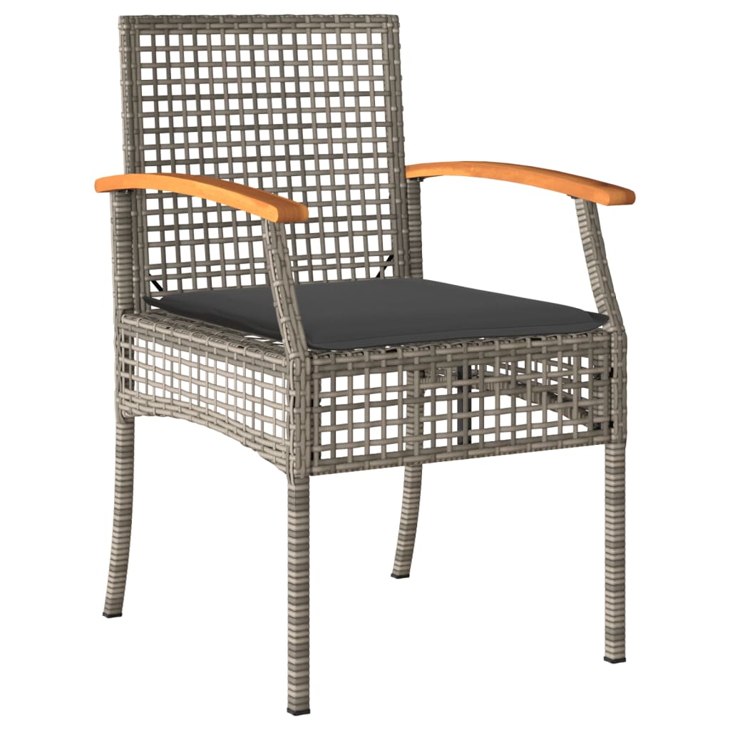 Garden Dining Set | Grey, Black, Dark Grey