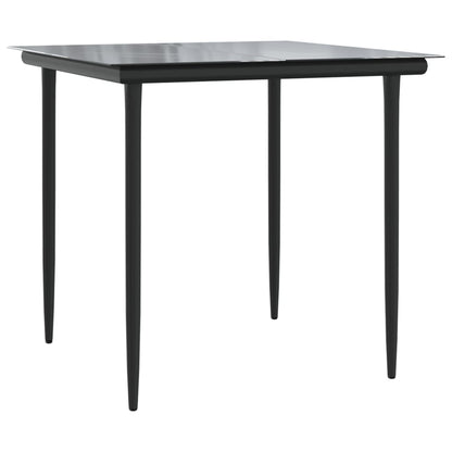 Garden Dining Set | Grey | PE rattan | UV-resistant materials