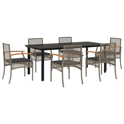 Garden Dining Set | Black and Grey