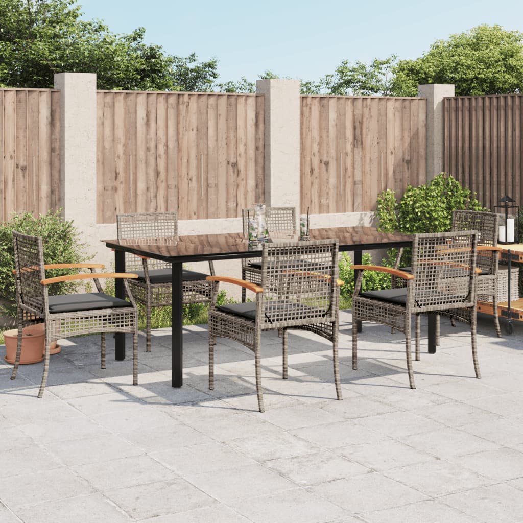 Garden Dining Set | Black and Grey