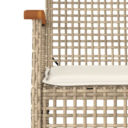 Garden Dining Set | Beige, Black, Cream white