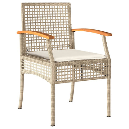 Garden Dining Set | Beige | PE Rattan | Standard | UV-resistant materials