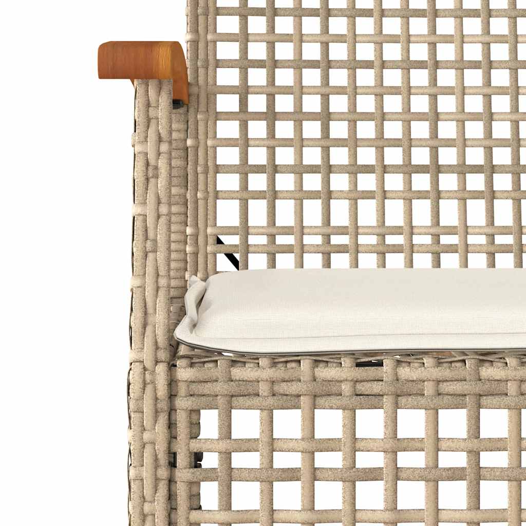 Garden Dining Set | Beige | PE Rattan | Standard | UV-resistant materials