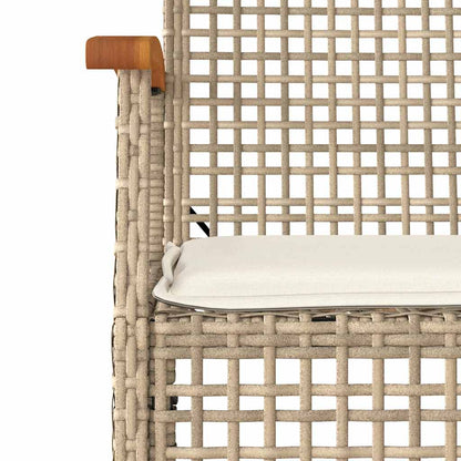Garden Dining Set | Beige | PE Rattan | Standard | UV-resistant materials