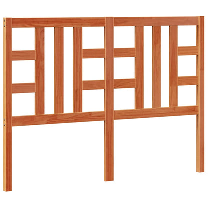 Headboard Wax Brown 135 cm Solid Wood Pine