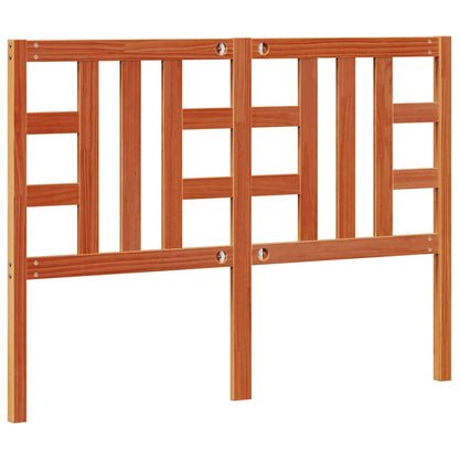 Headboard Wax Brown 135 cm Solid Wood Pine