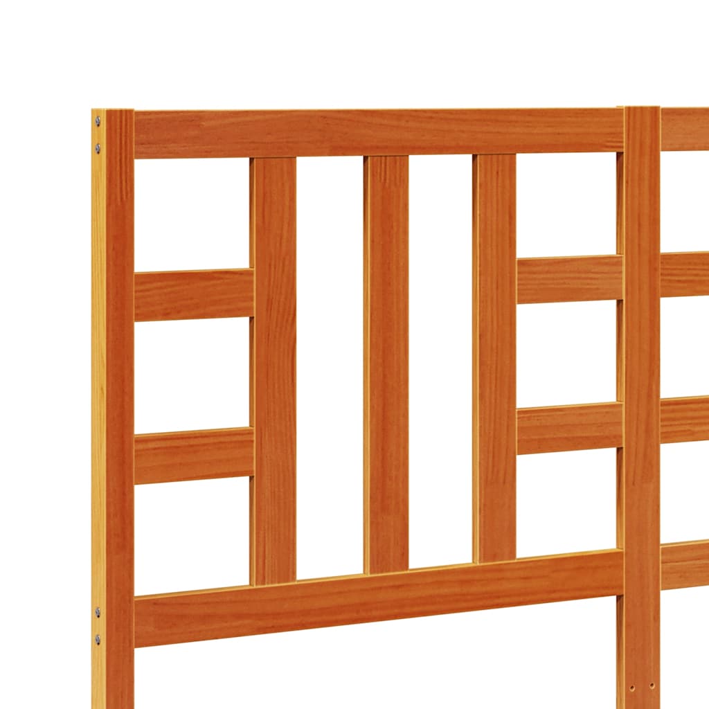 Headboard Wax Brown 150 cm Solid Wood Pine