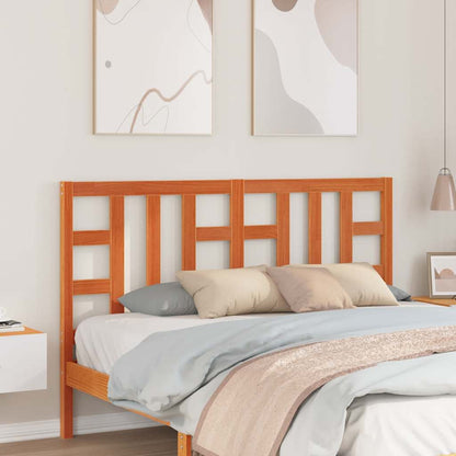 Headboard Wax Brown 150 cm Solid Wood Pine